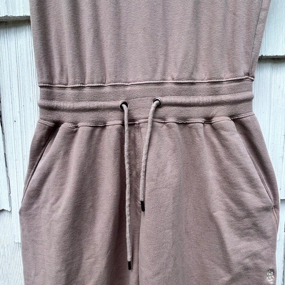 Free People FP Movement Hot Shot Jumpsuit Taupe Brown Sleeveless Relaxed S/P - Picture 5 of 11